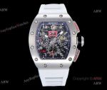 Richard Mille RM 011 White Rubber Band Replica Watches For Men (1)_th.jpg